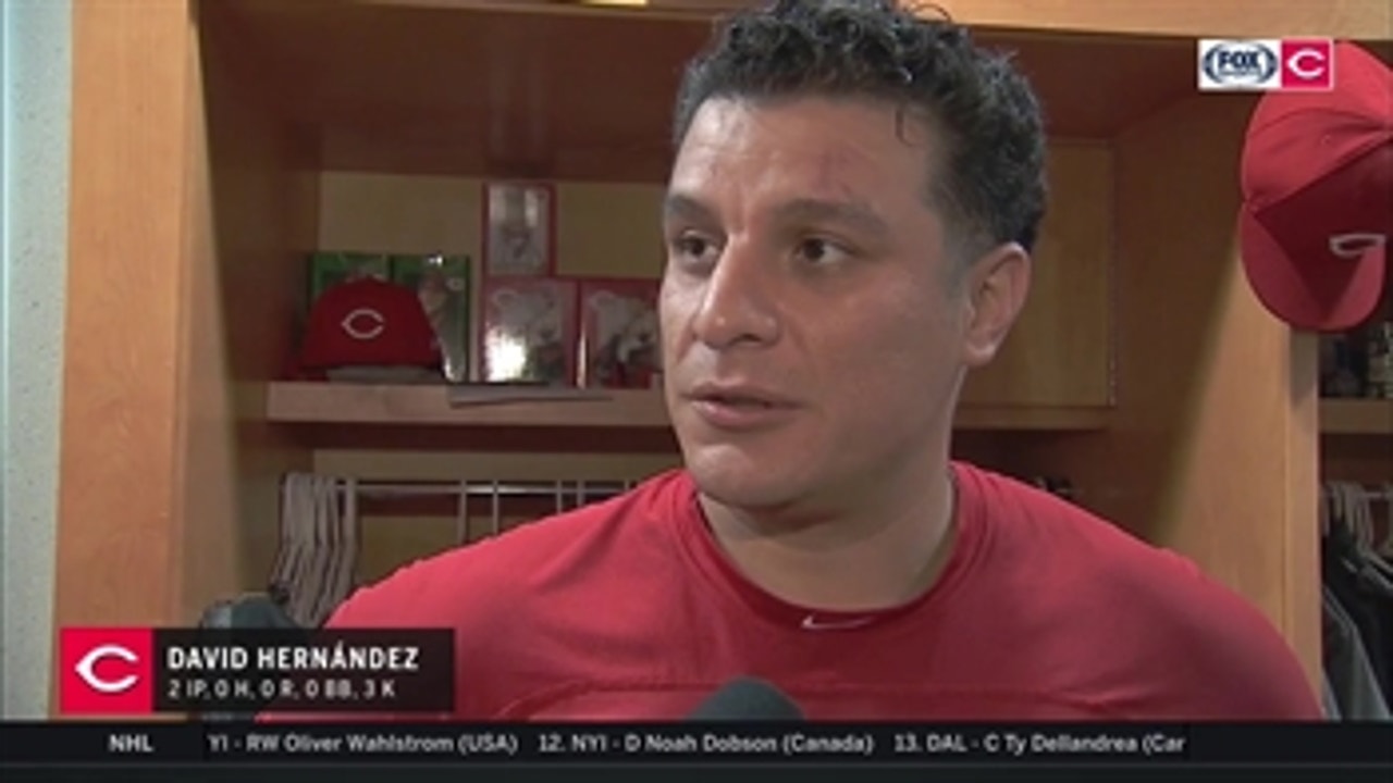 David Hernandez will take Reds' relievers over anybody