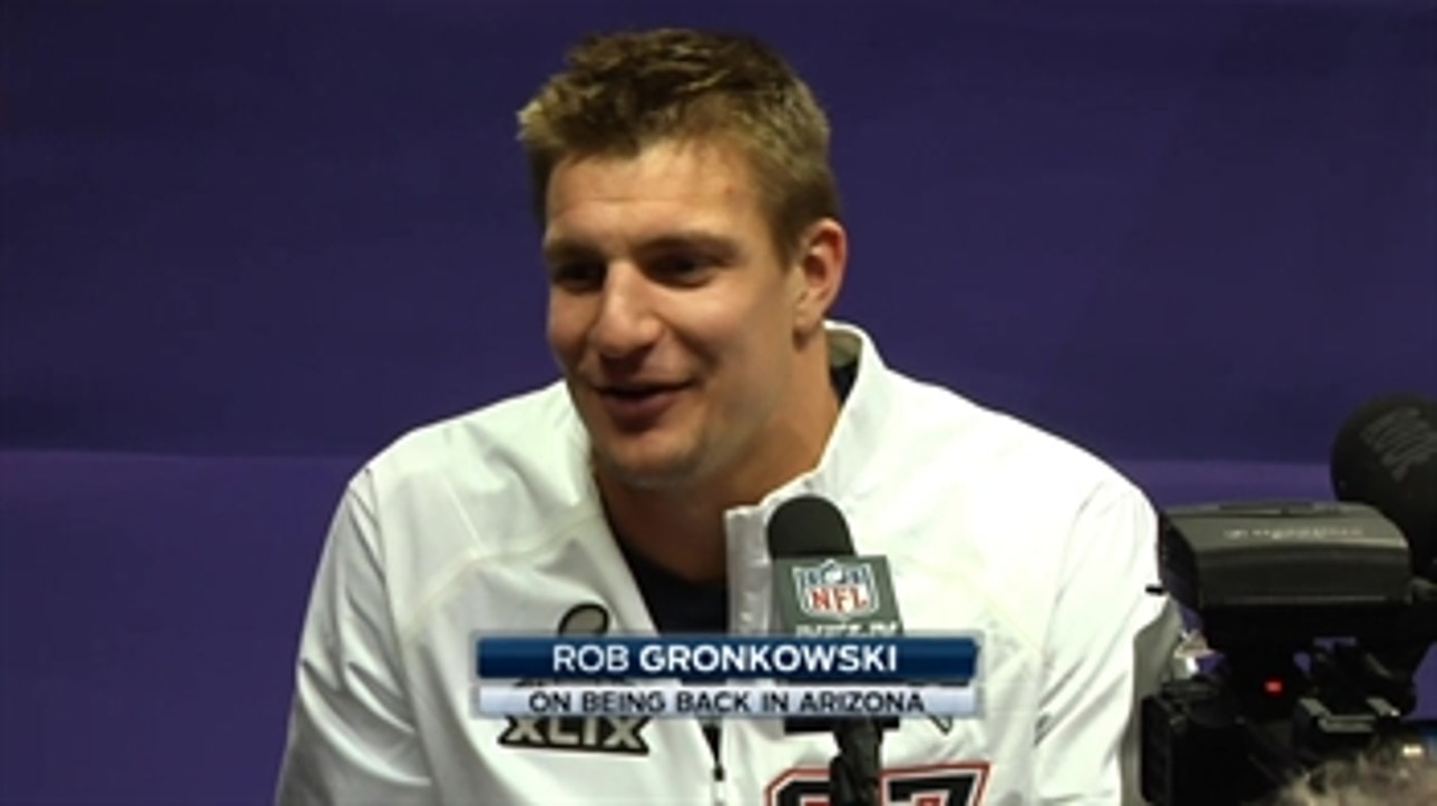 Gronkowski excited to be back in Arizona