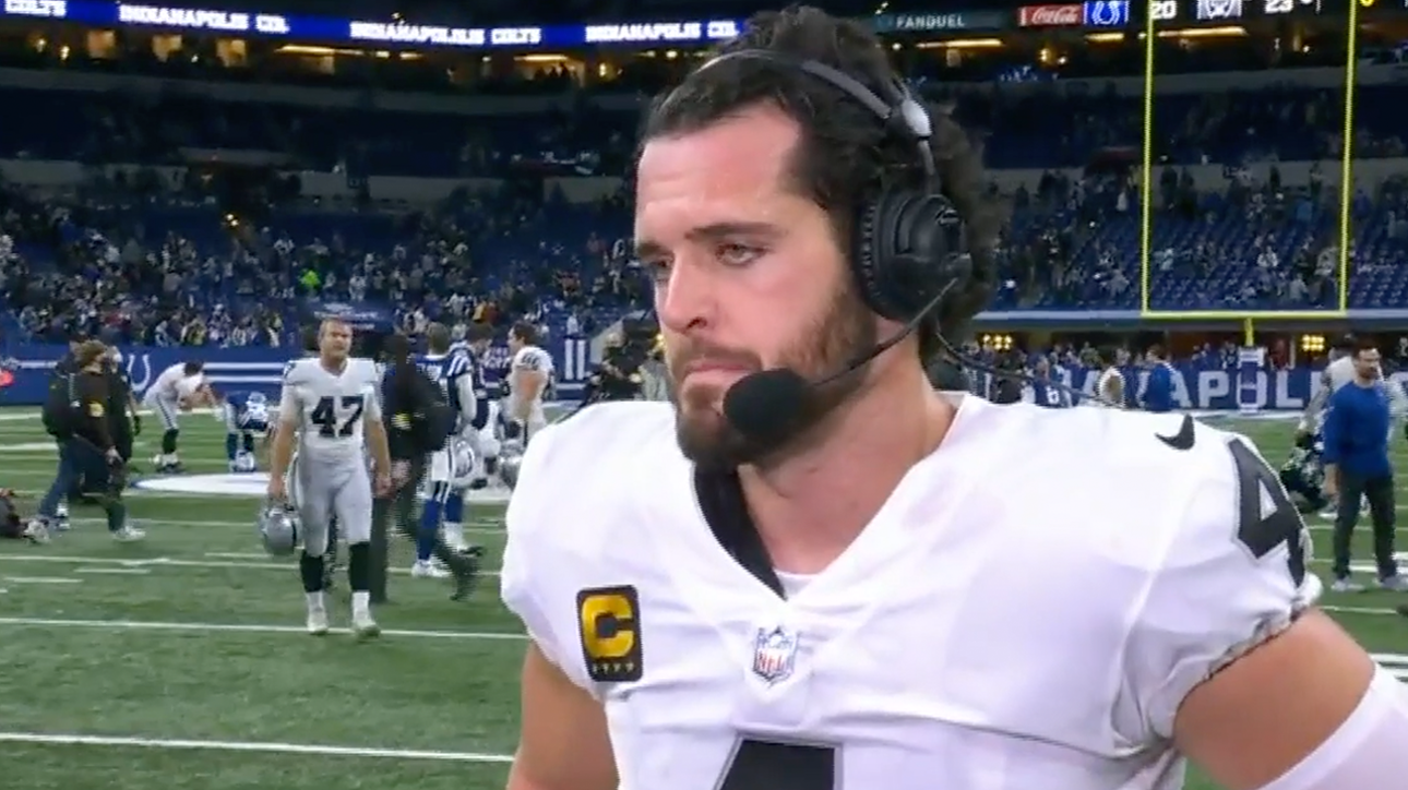 'That's all that matters' - Derek Carr on the Raiders finding a way to win against Colts