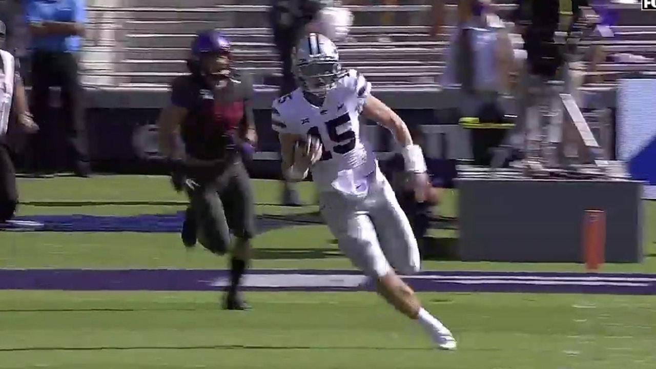 QB Will Howard breaks off 80-yard run vs. TCU