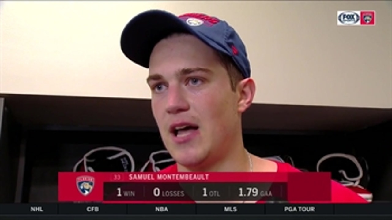 Sam Montembeault talks his gem of a performance vs. Predators