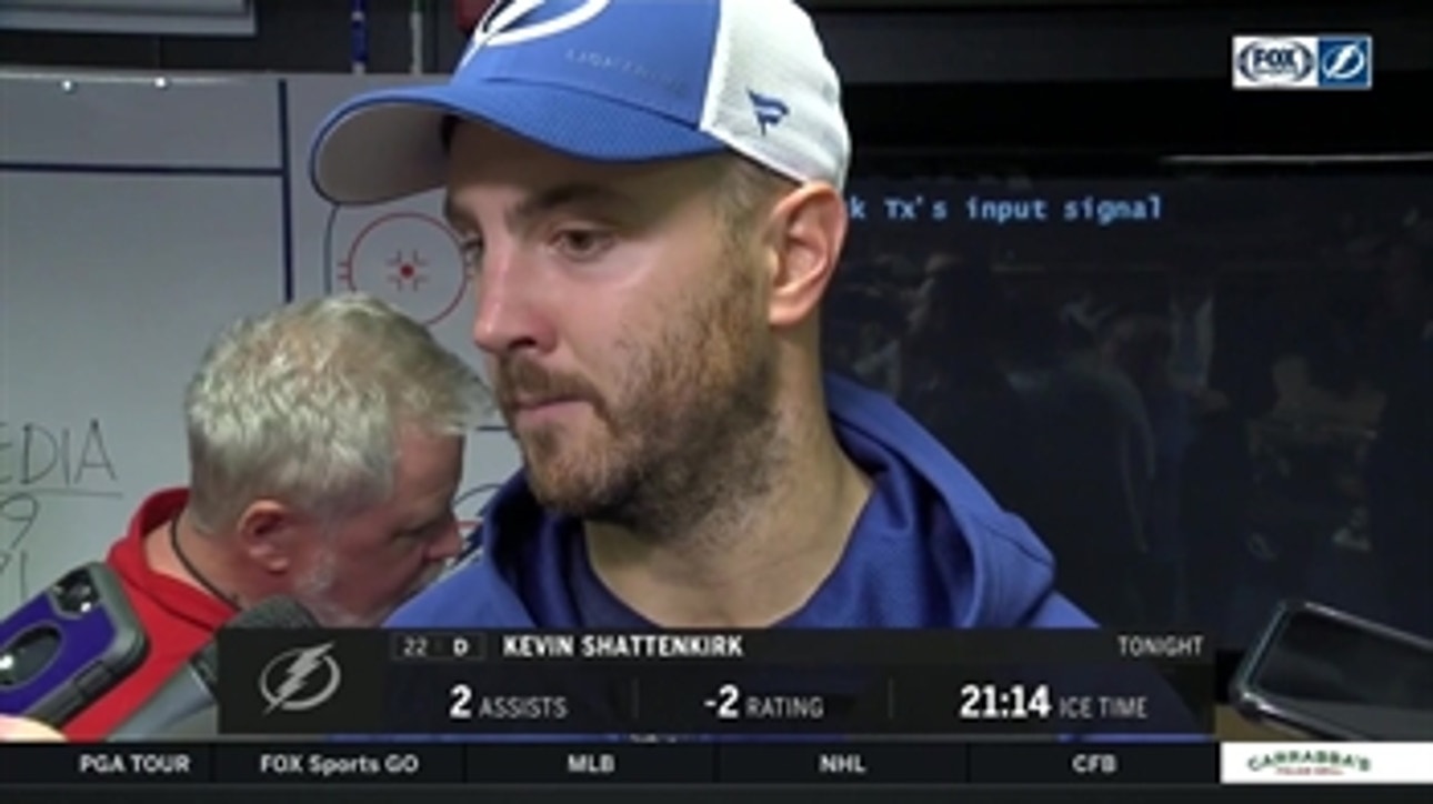 Kevin Shattenkirk breaks down what went wrong in Lightning loss