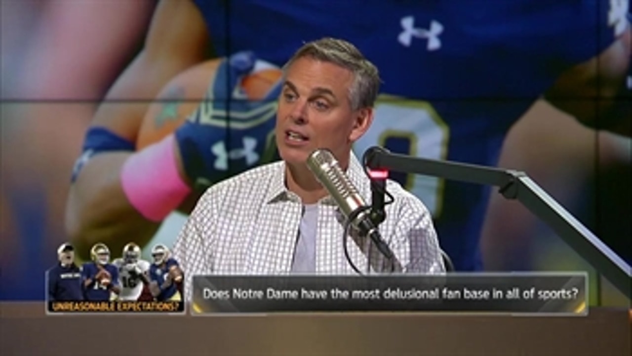 Colin's terribly honest message for Notre Dame Fighting Irish fans | THE HERD