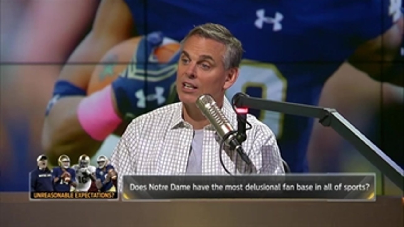 Colin's terribly honest message for Notre Dame Fighting Irish fans ' THE HERD