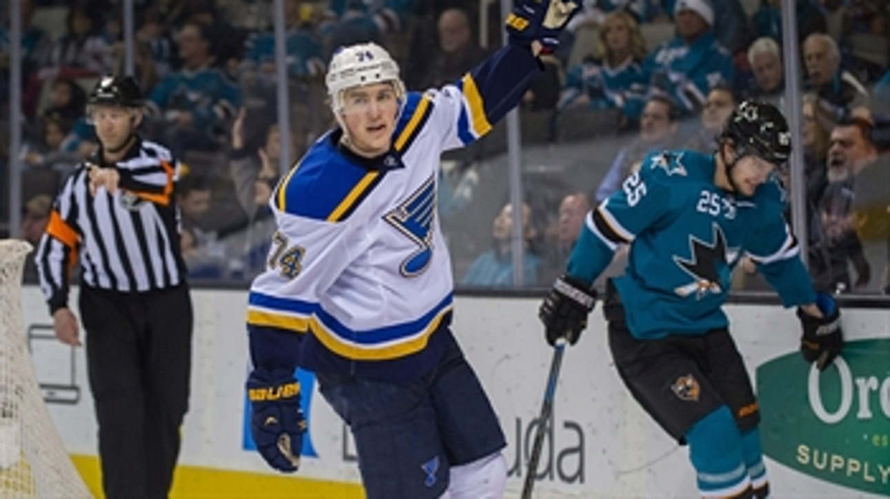 Oshie, Blues dominate Sharks