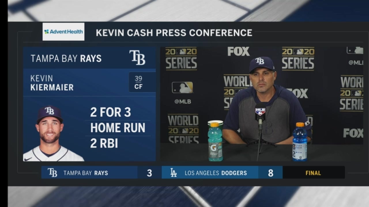 Kevin Cash breaks down Rays' loss to Dodgers in Game 1 of World Series