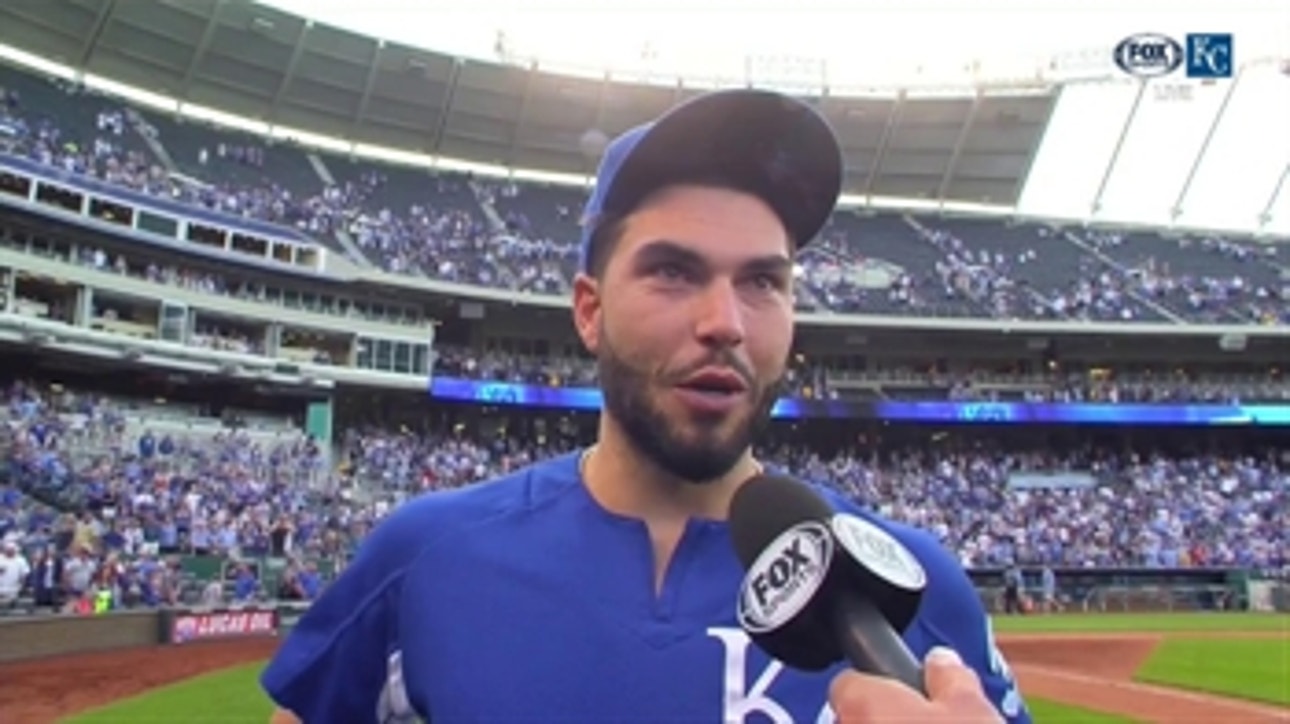 Eric Hosmer to fans after 2017 season finale: 'We love you guys'