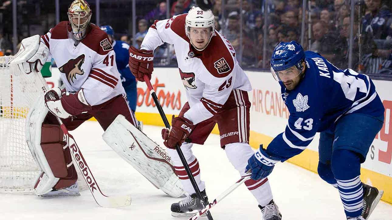 Coyotes slip, lose to Maple Leafs in SO