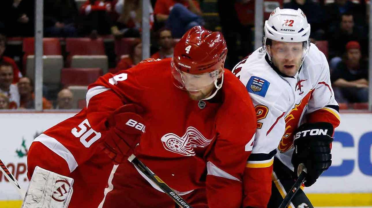 Red Wings snap 6-game skid, beat Flames in OT