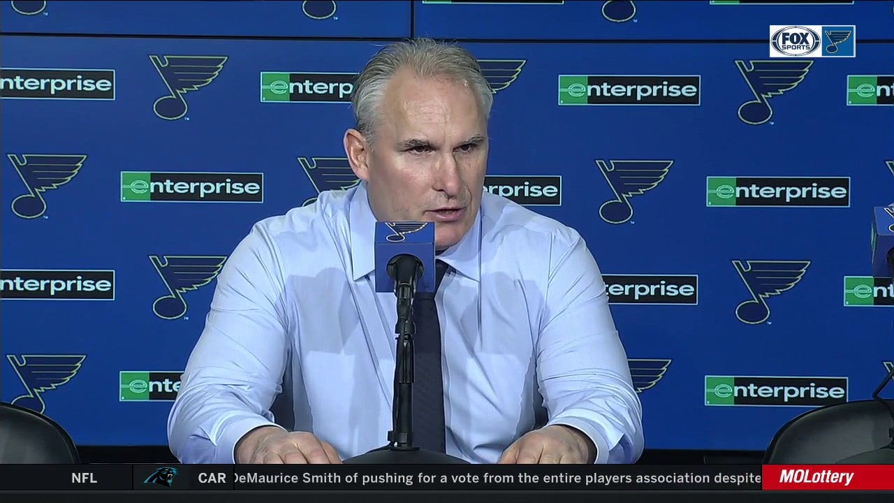 Berube: 'We just didn't execute on some plays' in Blues' loss