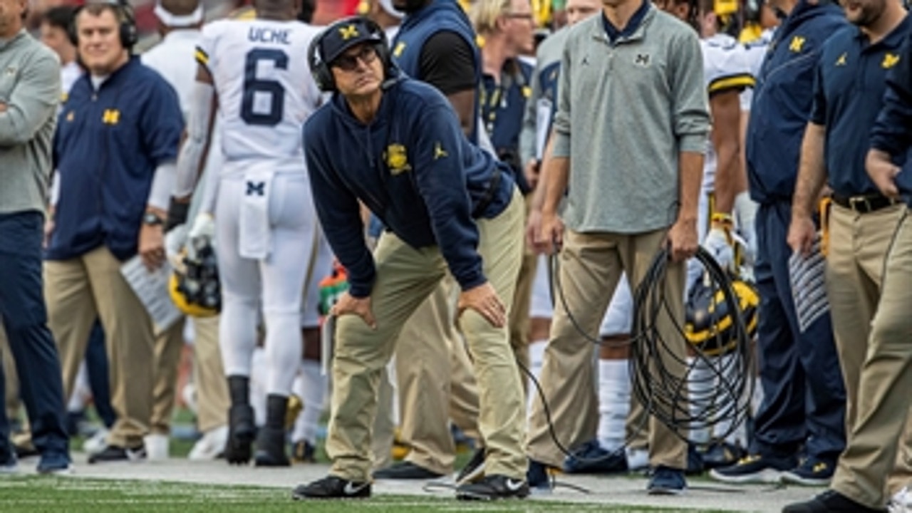 Watch Jim Harbaugh react to the biggest plays of Michigan's loss to Wisconsin ' COACH'S CAM