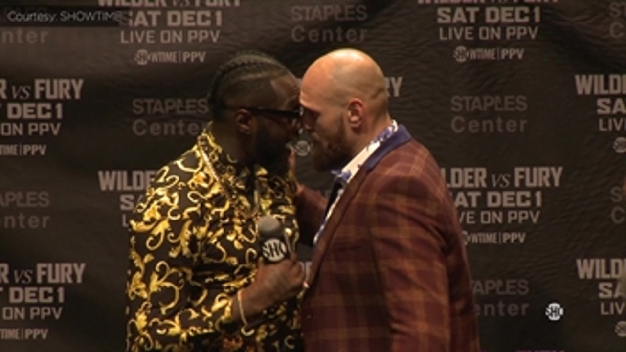 Deontay Wilder, Tyson Fury nearly brawl at press conference