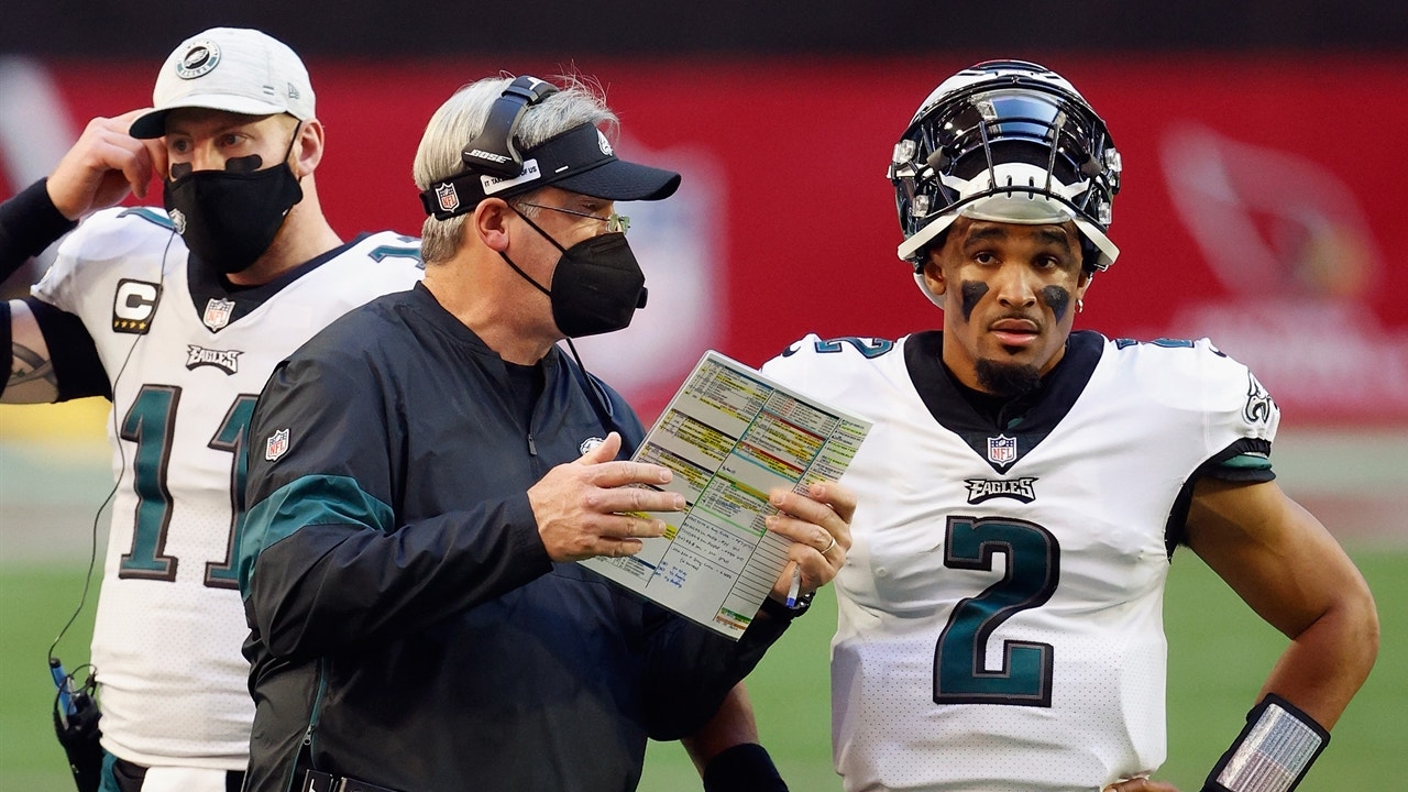 Emmanuel Acho: Eagles' Jalen Hurts did not officially take Carson Wentz's job just yet | SPEAK FOR YOURSELF