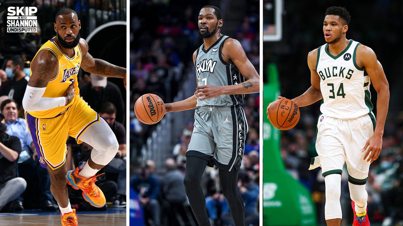 Shannon Sharpe shares his top 5 NBA players in response to former players ranking KD as No. 1 I UNDISPUTED