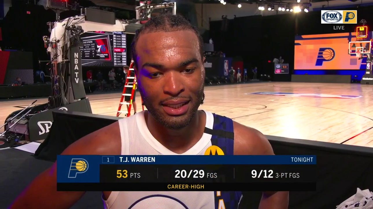 T.J. Warren on the Pacers' 'all-around team effort' against the 76ers