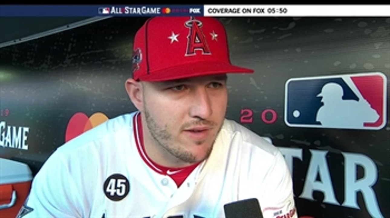 Mike Trout chats with Ken Rosenthal as he seeks third MLB All-Star Game MVP