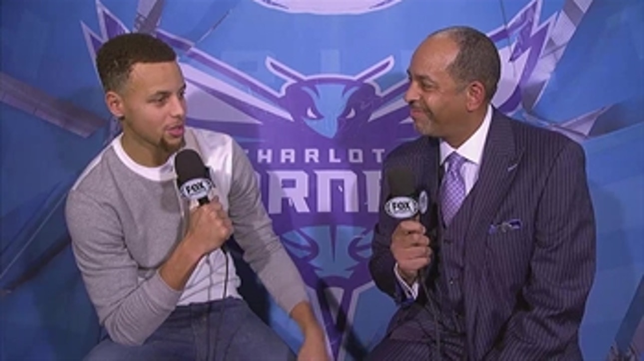 Steph Curry interviews dad on Dell Curry Night