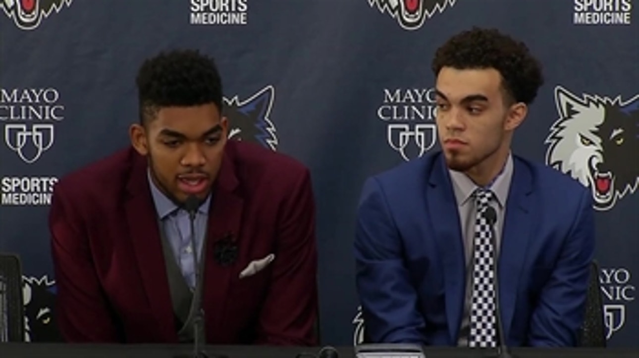 Timberwolves introduce 1st overall pick Towns