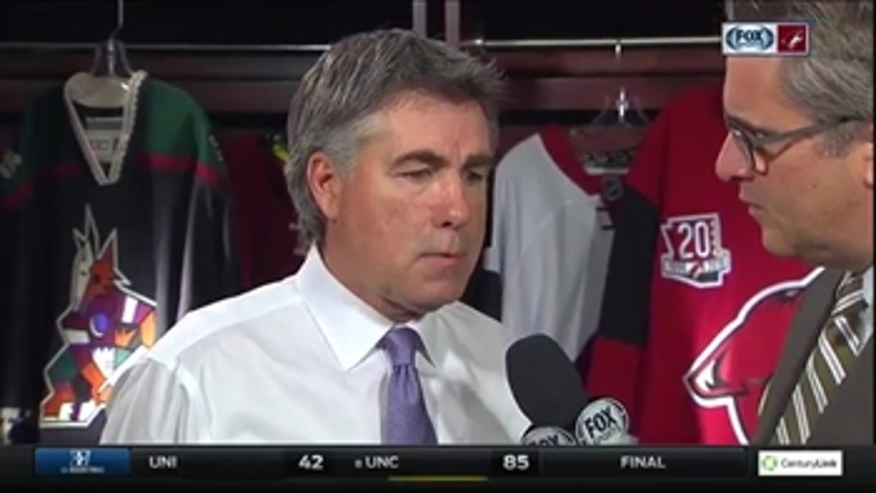 Dave Tippett: Tonight they got the breaks
