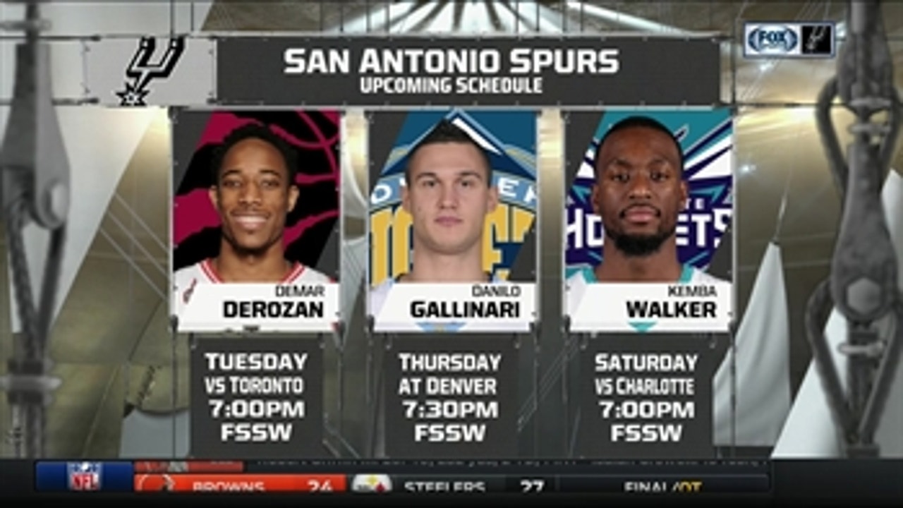 Spurs Live: Upcoming schedule