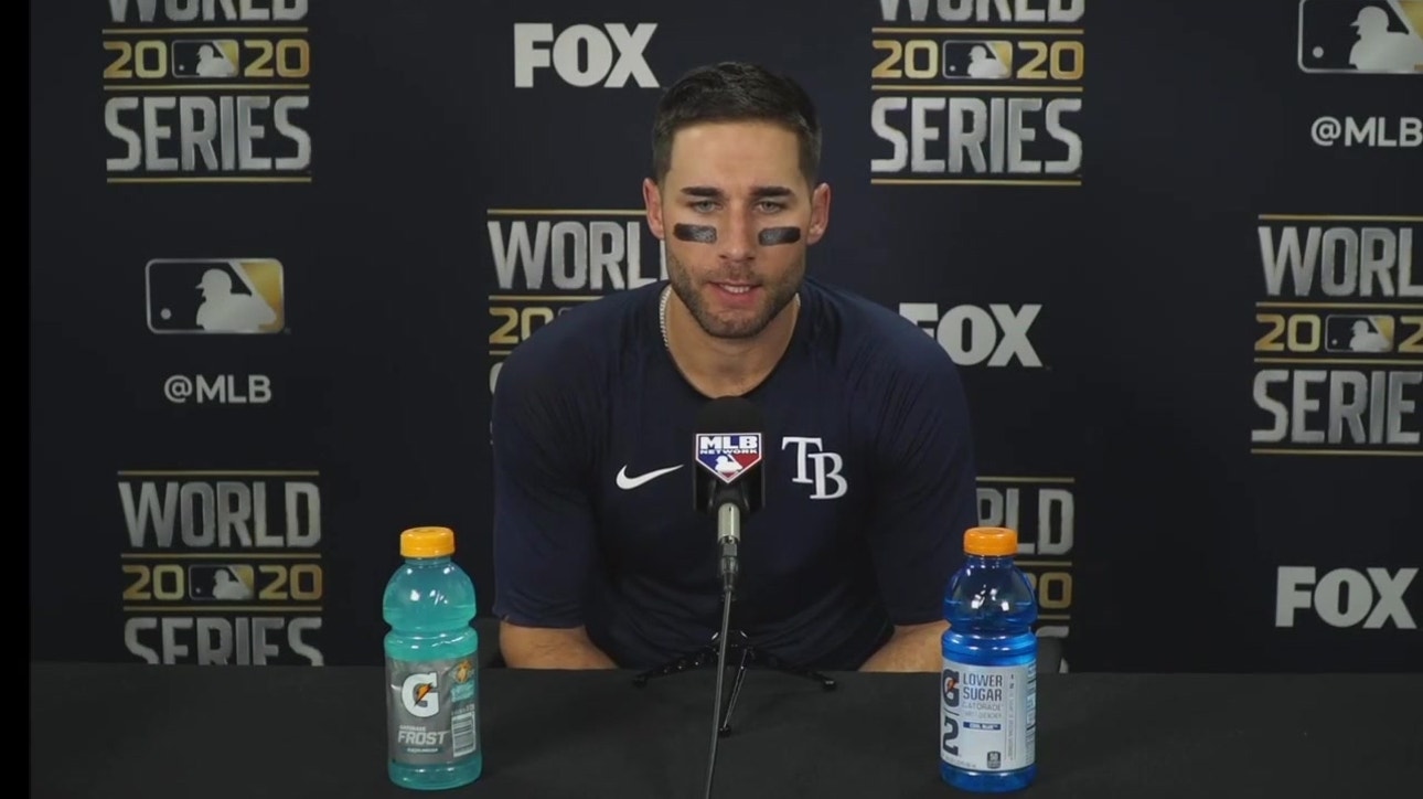 Kevin Kiermaier discusses his hot night at the plate, Rays' Game 1 loss to Los Angeles