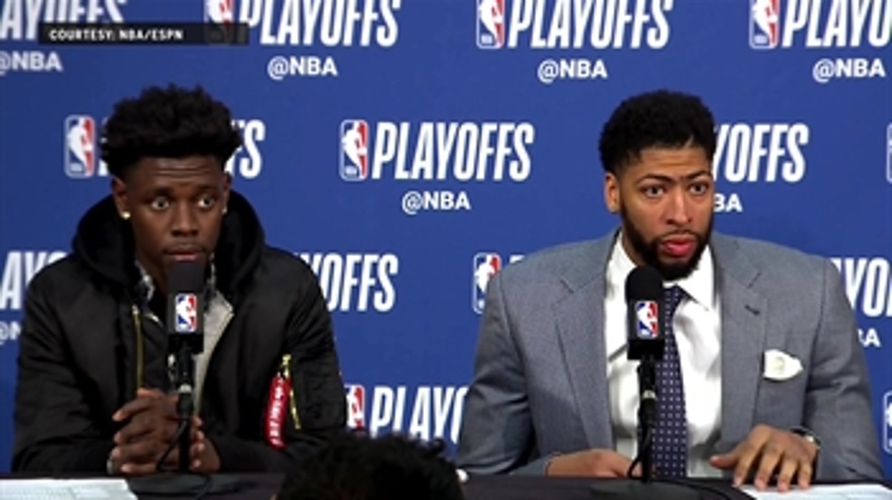 Anthony Davis and Jrue Holiday on Game 1 win ' Pelicans at Trail Blazers