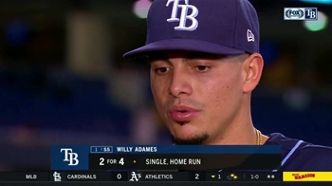 Willy Adames on belting game-winner with his father in attendance