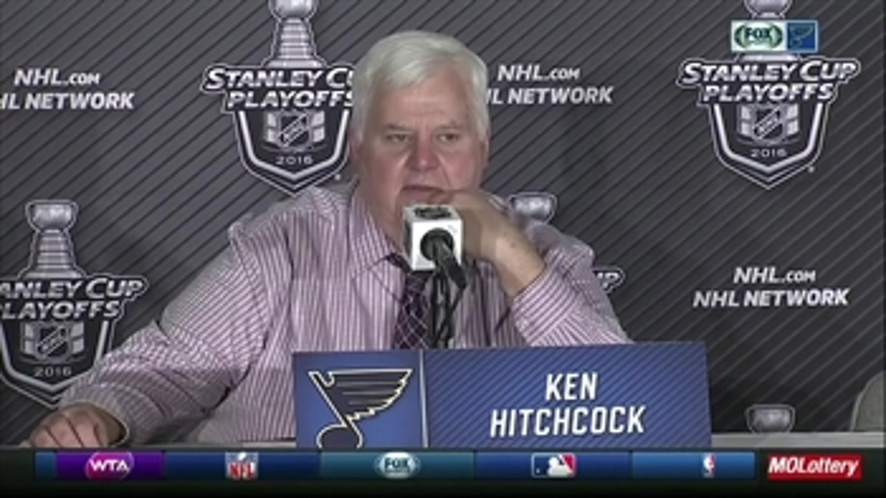 Ken Hitchcock says inability to close out previous series earlier hurt Blues