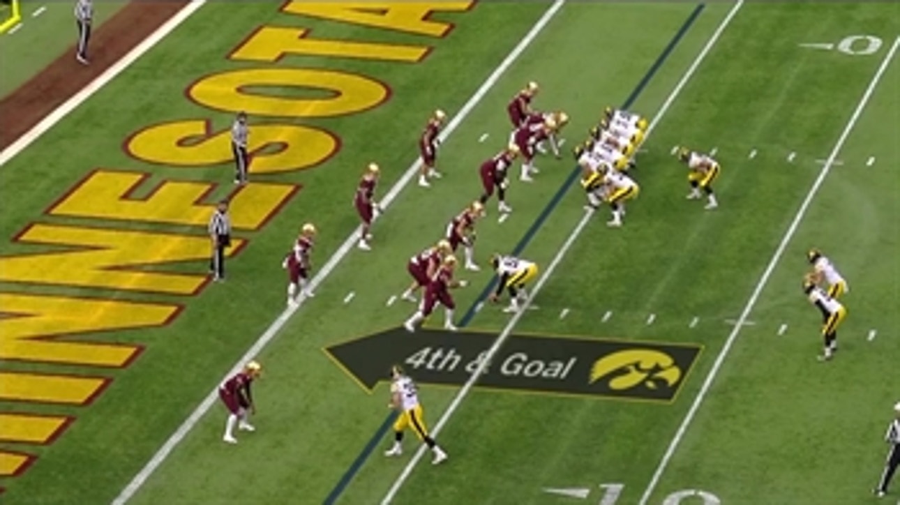 Iowa's mind-blowing formation on fourth down leads to a TD, and we're still confused