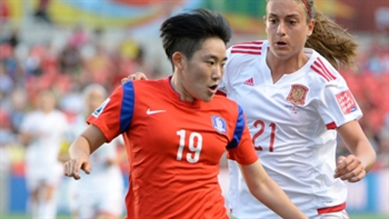 Sooyun Kim scores amazing shot distance against Spain - FIFA Women's World Cup 2015 Highlights
