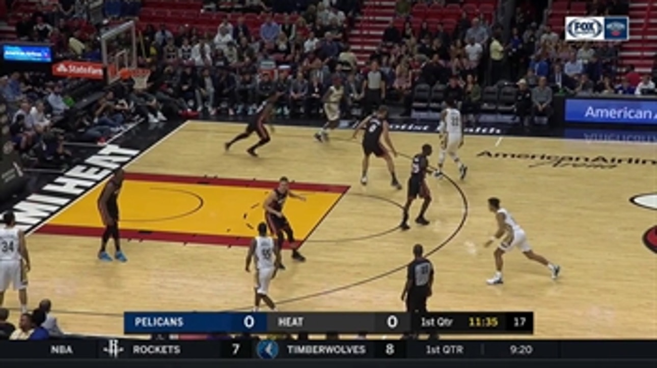 HIGHLIGHTS: Jrue Holiday with the Early Three Pointer