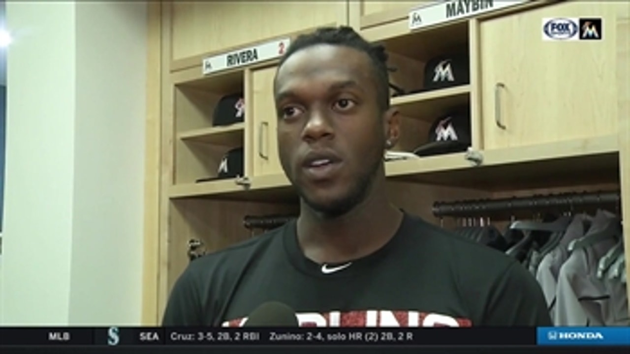 Helping each other out: Cameron Maybin, Lewis Brinson on their connection