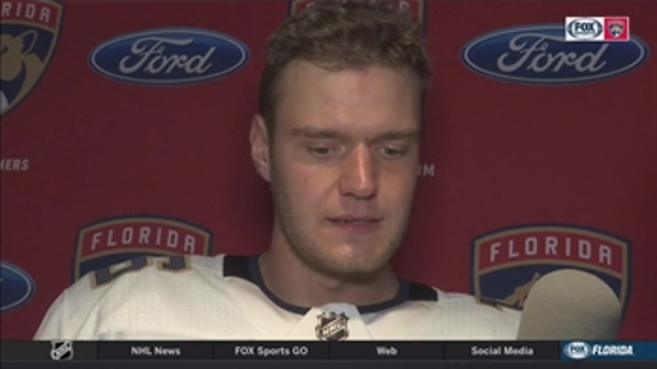 Aleksander Barkov on what being Panthers' captain means to him