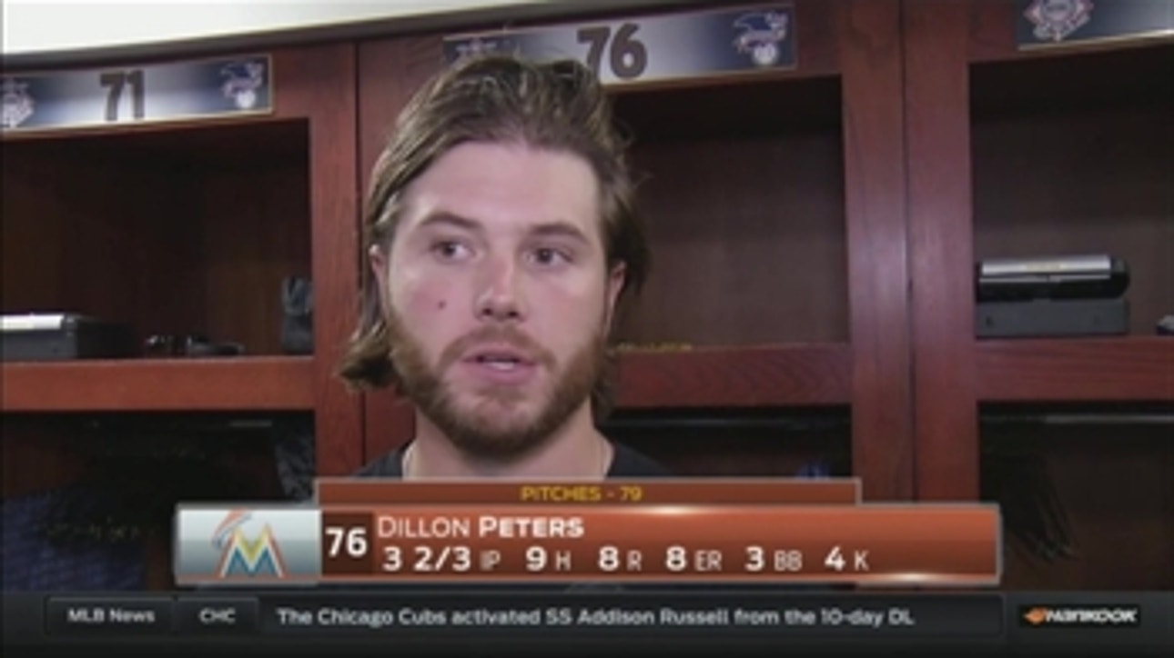 Dillon Peters discusses his rough 4th inning Sunday