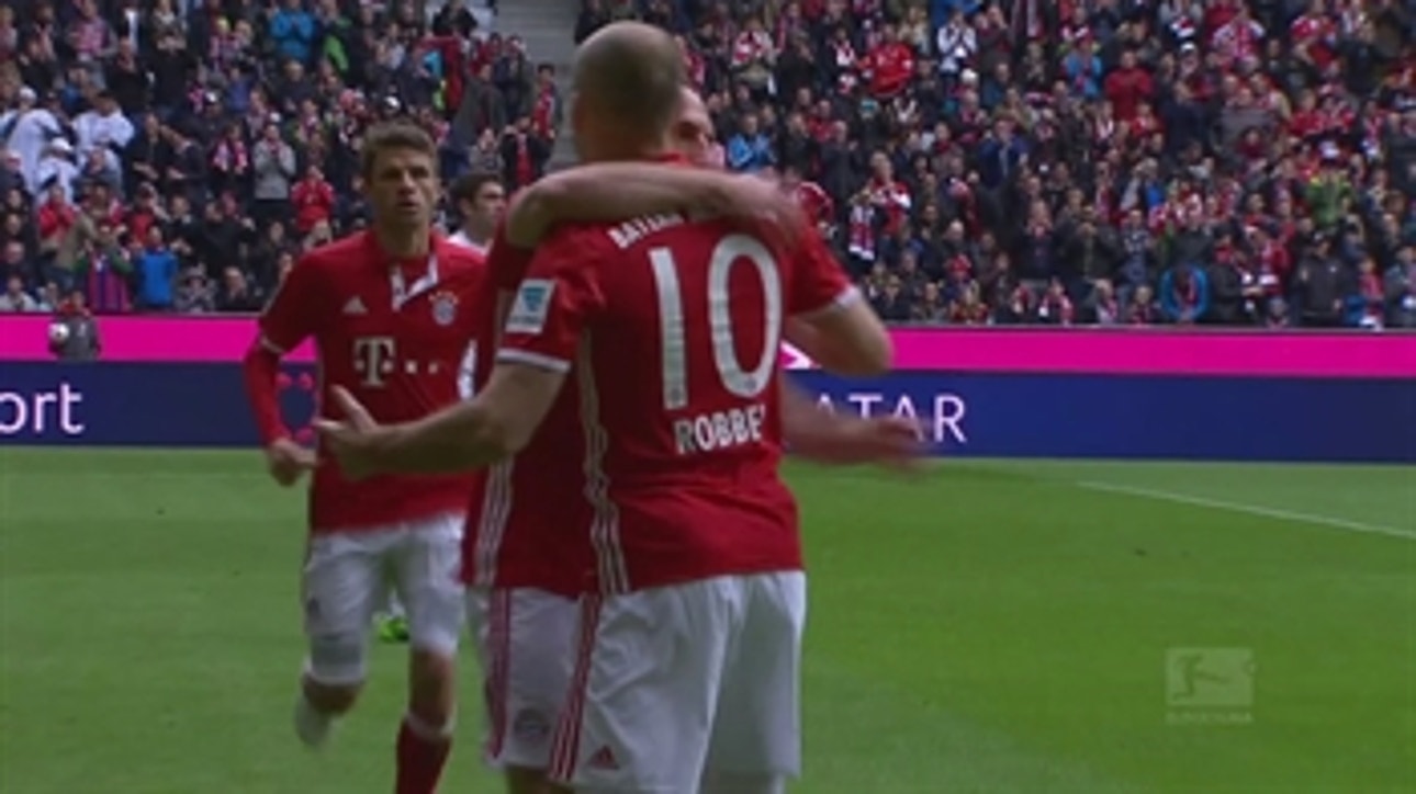 Arjen Robben nets equalizer for Bayern Munich ' 2016-17 Bundesliga Highlights