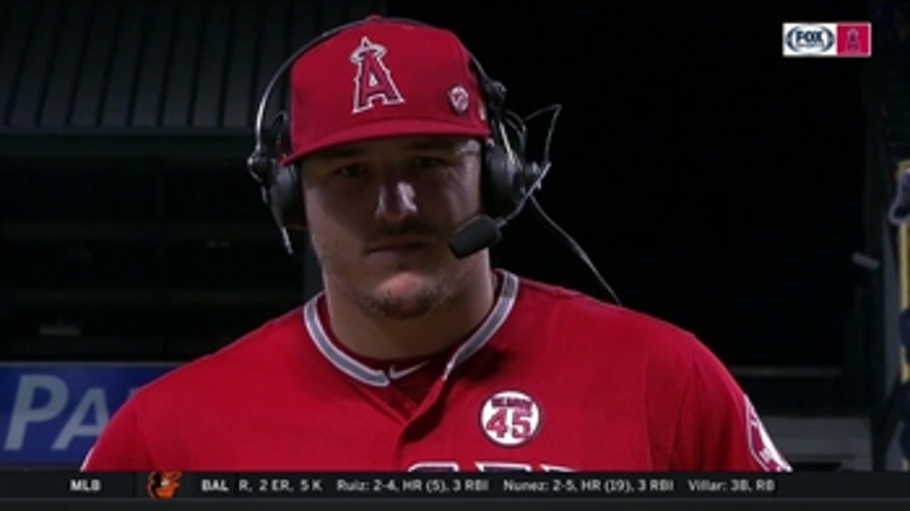 Mike Trout goes 2-5 with 2 RBIs and 2 HR