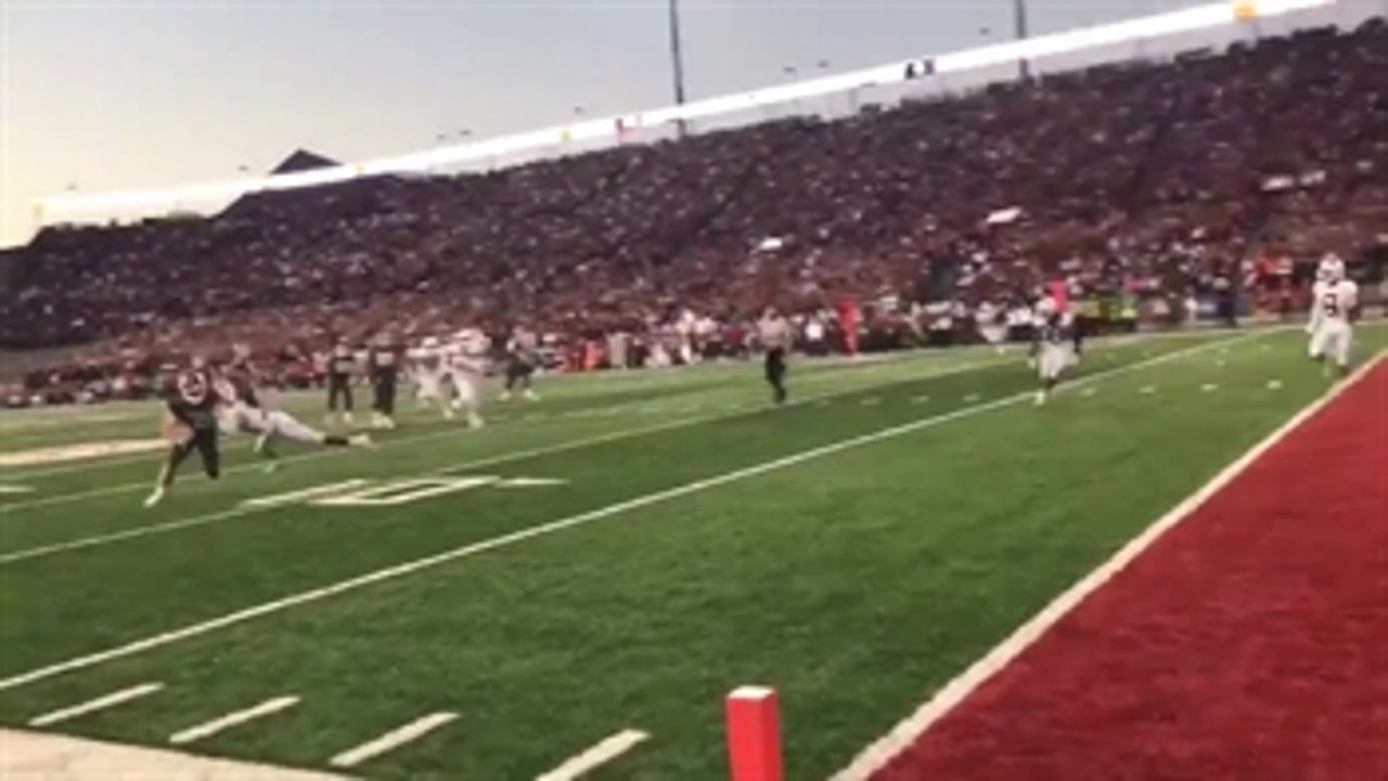Washington State's ankle-breaking 4th TD is even filthier from the sidelines ' FOX FIELD PASS