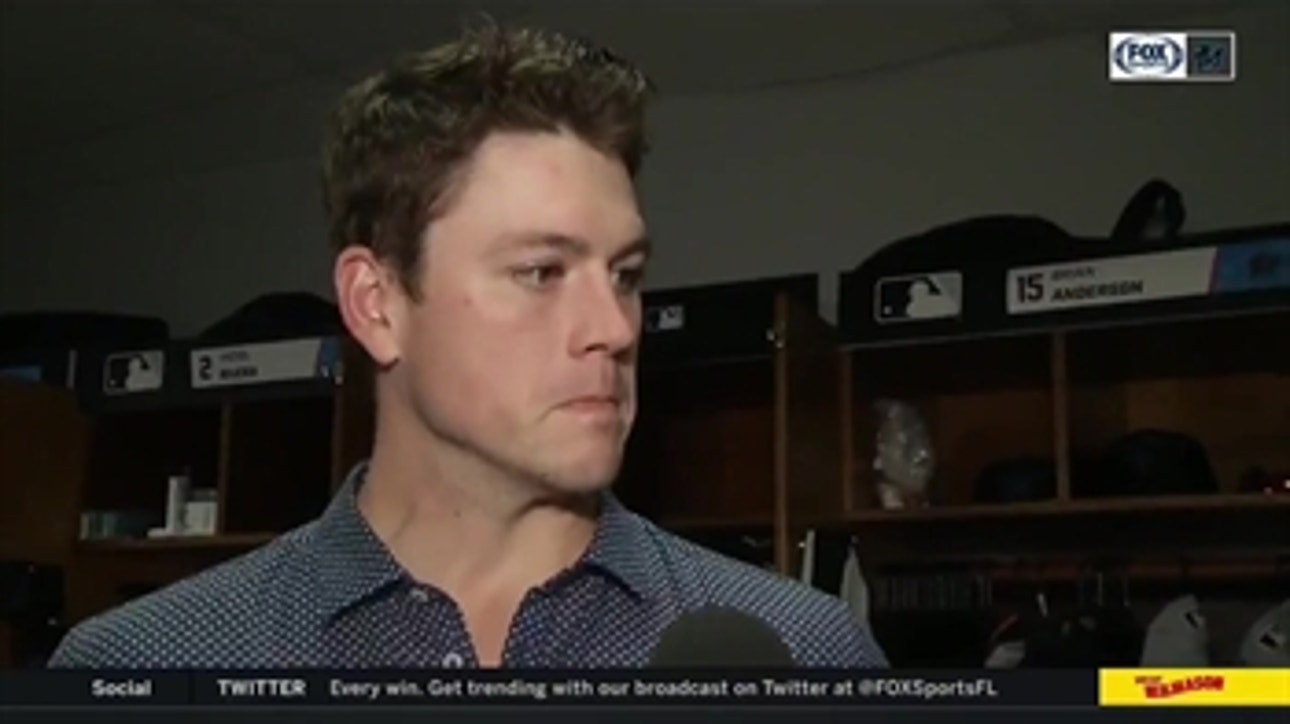 Brian Anderson talks about Marlins falling short to Rays