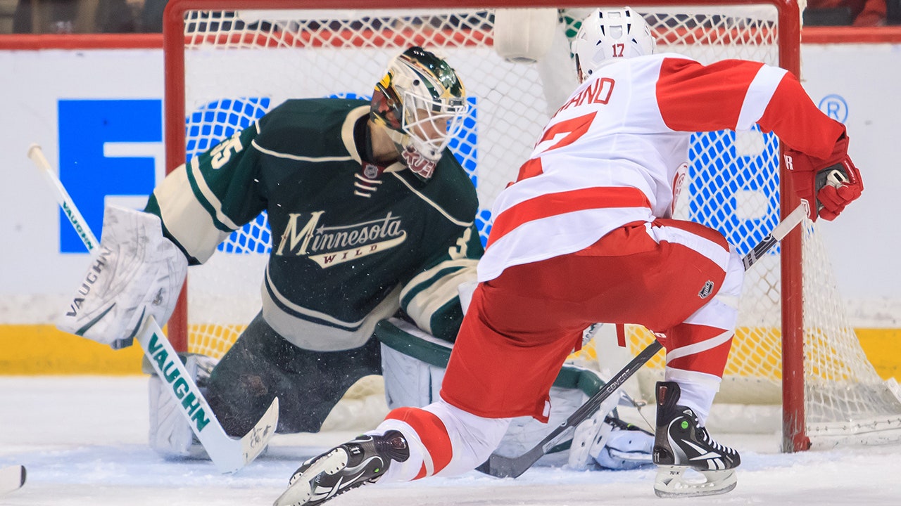 Wild downed by Red Wings