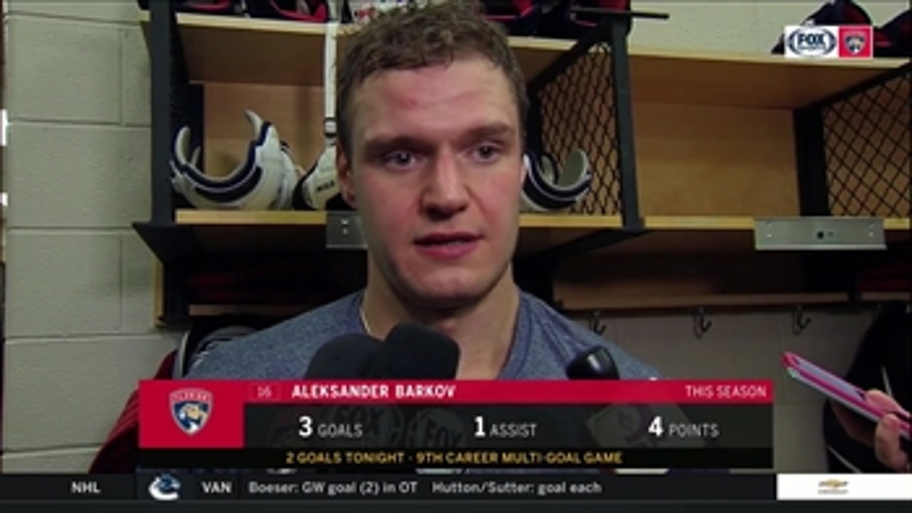 Aleksander Barkov on Panthers' wild comeback and tough loss