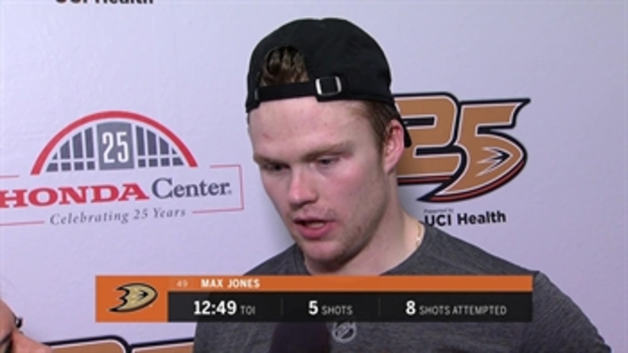 Max Jones comments on the 'difficult' loss to the Bruins