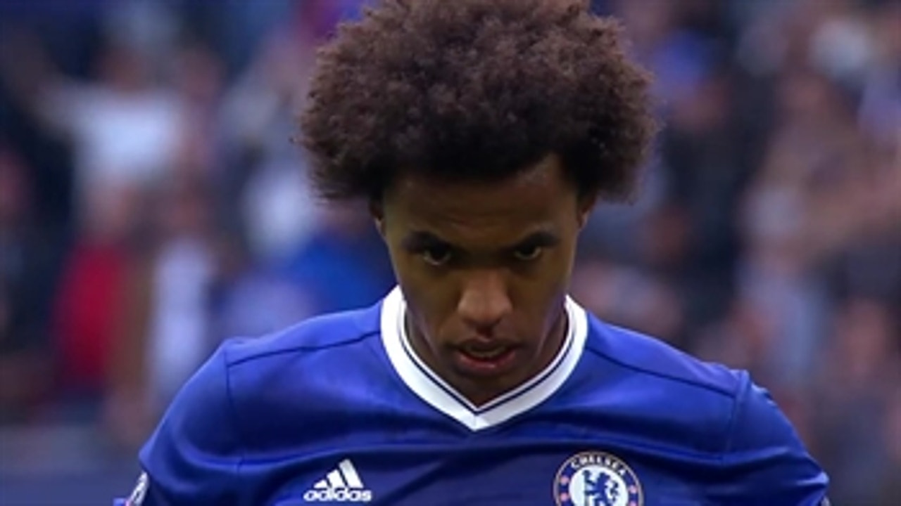 Willian knocks in penalty kick​ ' 2016-17 FA Cup Highlights