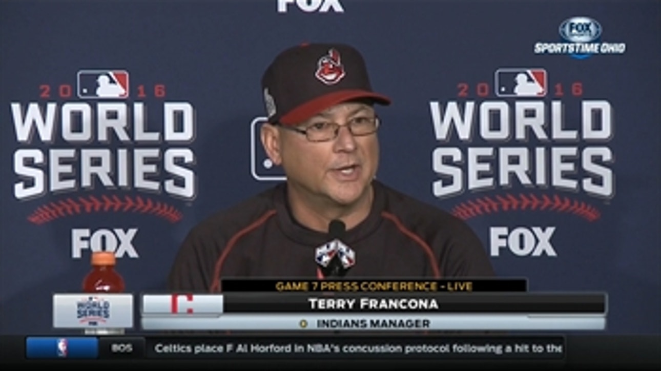 Terry Francona explains decision to start Rajai Davis over Tyler Naquin in Game 7