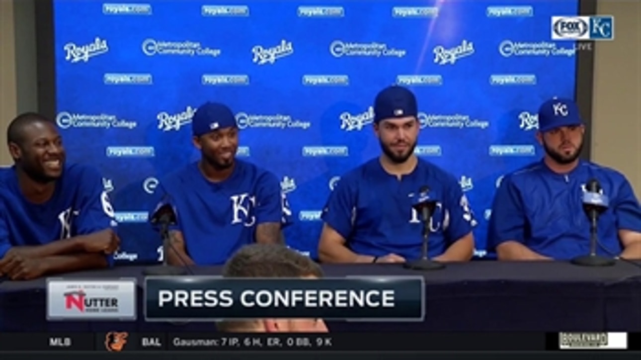 Eric Hosmer, Mike Moustakas, Alcides Escobar and Lorenzo Cain reminisce after final game of 2017
