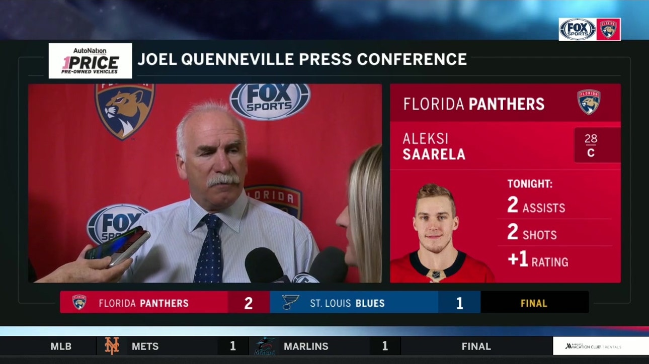 Coach Q talks play of netminder Chris Driedger, topping defending champ Blues on the road