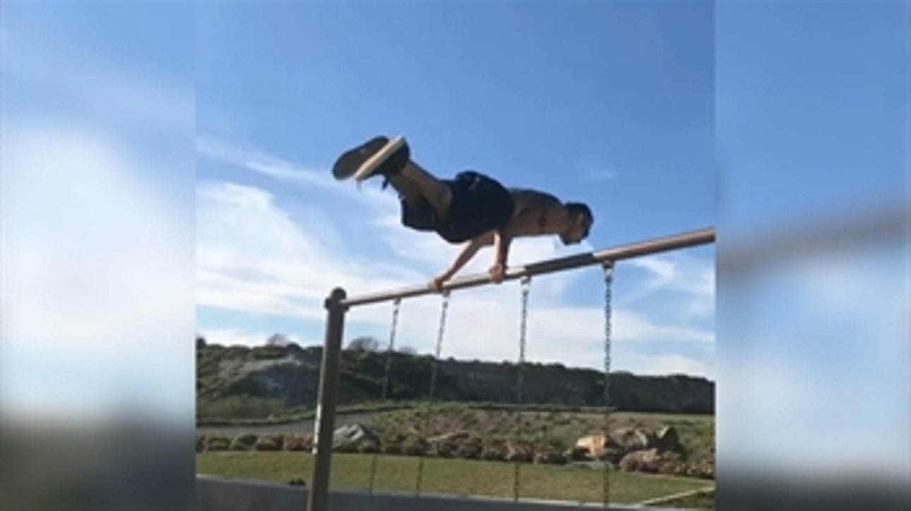 Tony Ferguson found a creative way to workout before his fight with Khabib Nurmagomedov