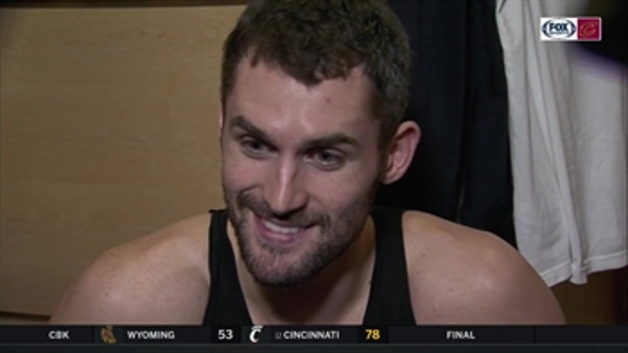 Kevin Love knew exactly what to do while James went off in the 4th quarter