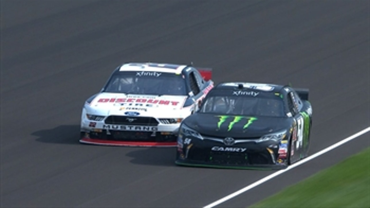 NXS: Kyle Busch Wins with Last Lap Pass - Indianapolis 2015
