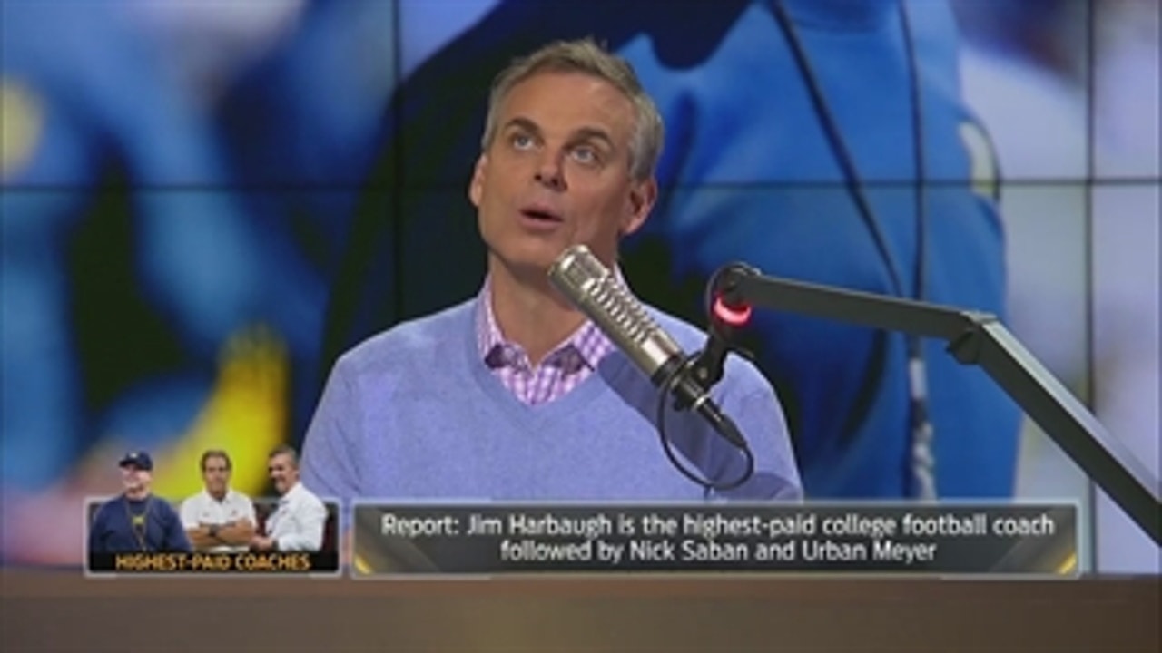 Harbaugh's yearly $9 million contract is worth every penny according to Colin ' THE HERD