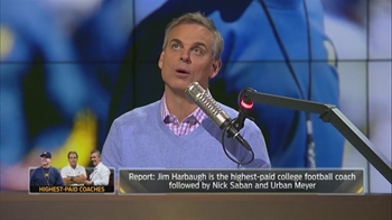 Harbaugh's yearly $9 million contract is worth every penny according to Colin | THE HERD